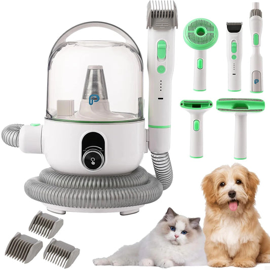 Pet Grooming Kit with 2L Vacuum 5 Grooming Tools For Pets