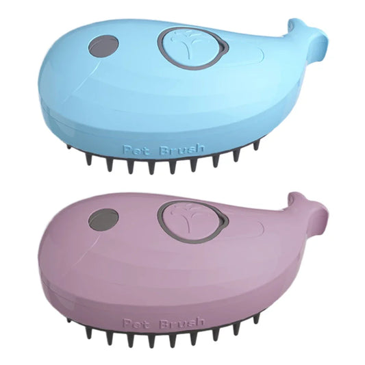 USB Rechargeable Water Spray Brush for Washing Brushing Pets