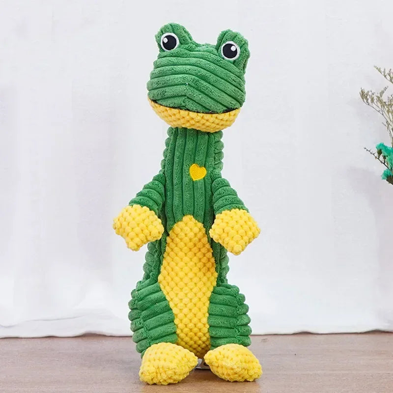 Squeaky Plush Dog Chew Toys Animals Shape