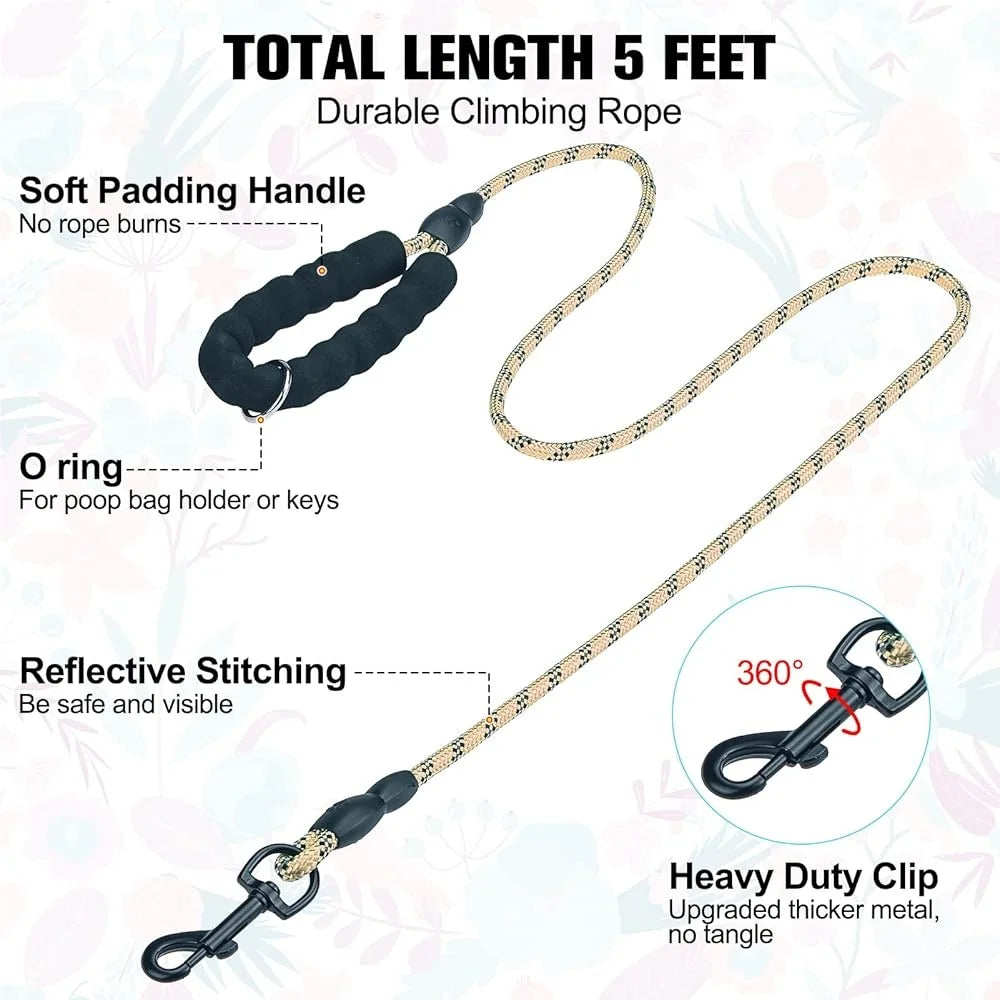 Floral Dog Harness and Leash  No Pull No Choke