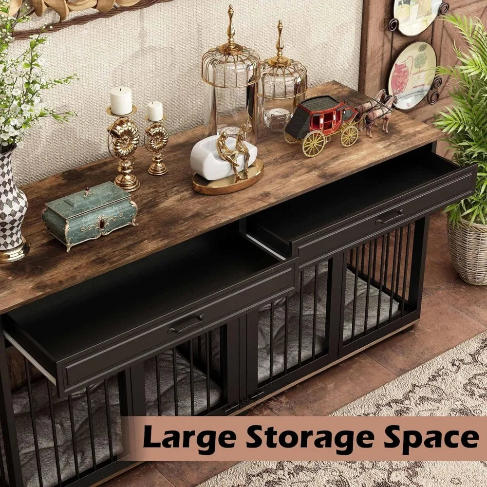 Furniture for 2 Dogs, 72.5" Indoor Heavy Duty