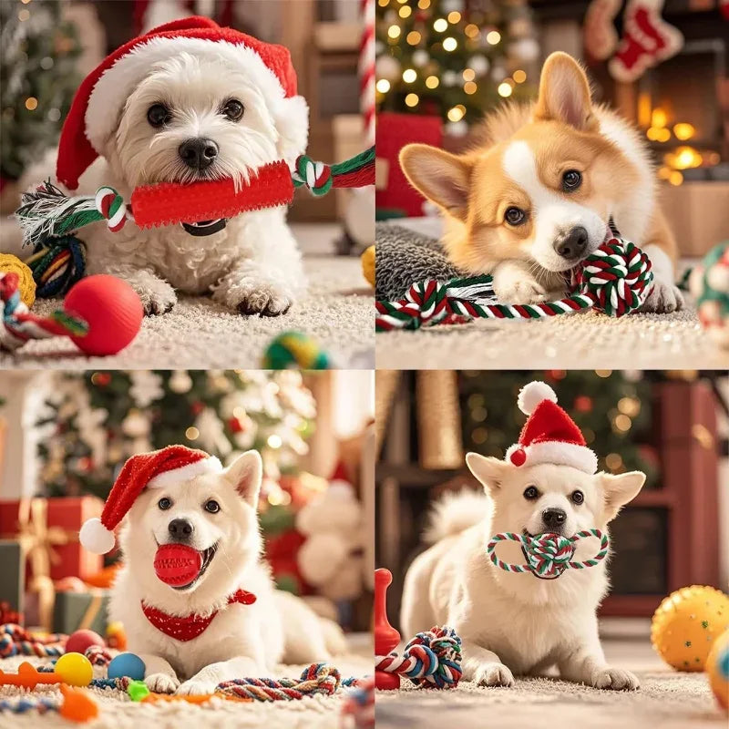 Christmas Dog Toys Bulk 15 Pack