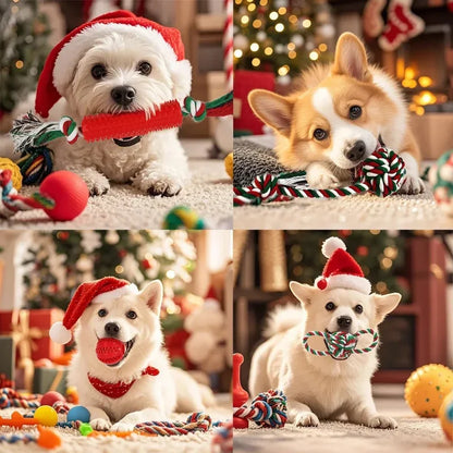 Christmas Dog Toys Bulk 15 Pack