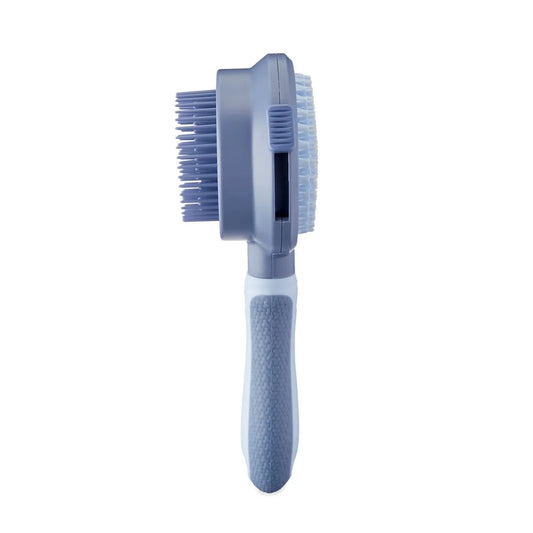 Retractable Combo Brush Dual-Sided Self-Cleaning Ergonomic Handle