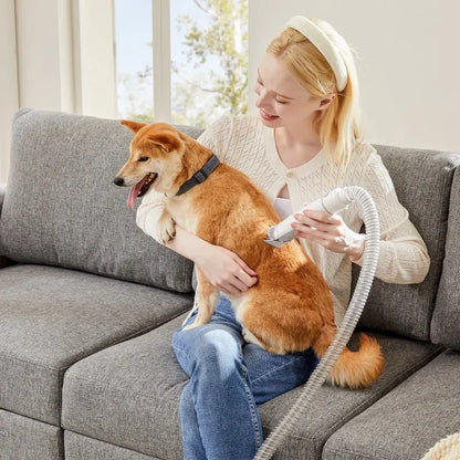 Dog Grooming Kit, 2.5L Pet Hair Vacuum, 5-In-1 Electric Clippers