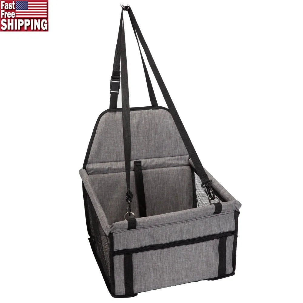 Collapsible Pet Seat Safety Harness Adjustable Straps