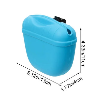 Silicone Dogs Treat Pouch Pet Training Waist Bag