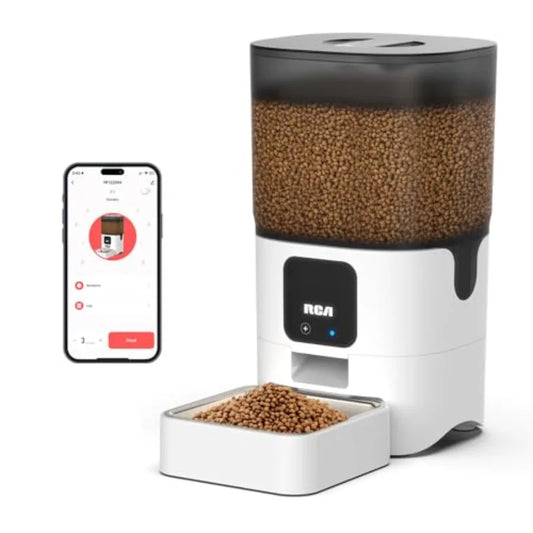 Smart Pet Feeder with WiFi and App Control for Remote Feeding