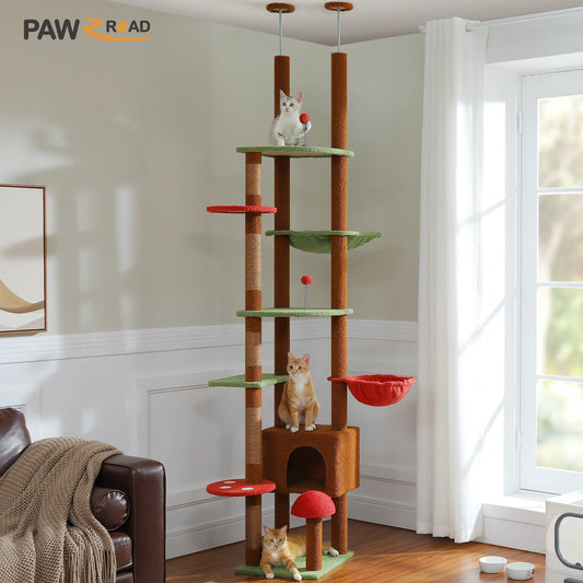 Adjustable Tree, Floor to Ceiling Cat Condo