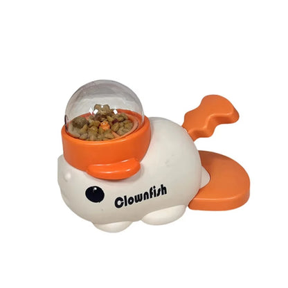 Interactive Pet Automatic Food Treat Dispenser Duck