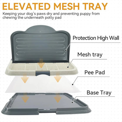 Dog Pee Pad Holder Mesh Grid & Splash Guard
