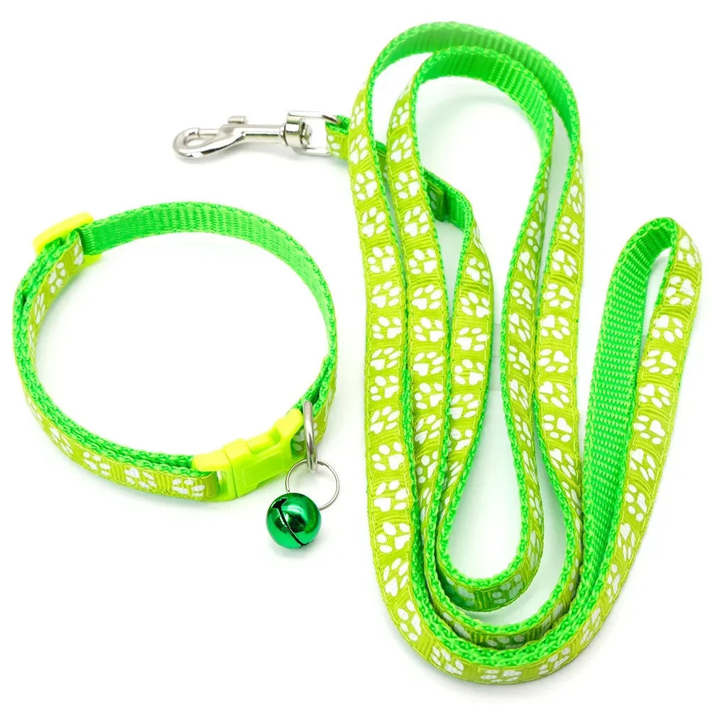 Leash Adjustable Collar Printed