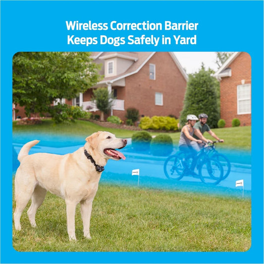 Wireless Dog Fence System Circular Adjustable Coverage ½ Acre