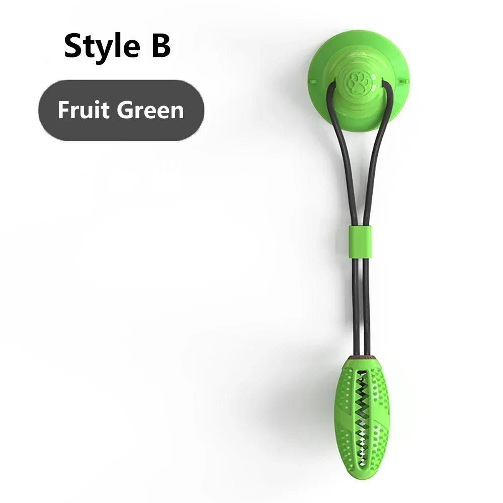 Silicon Suction Cup Tug Interactive Dog Ball Toy