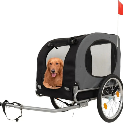 Pet Bicycle Carrier Easy Folding Cart