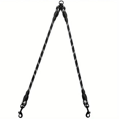 Dual Dog Leash - 360 Swivel No Tangle