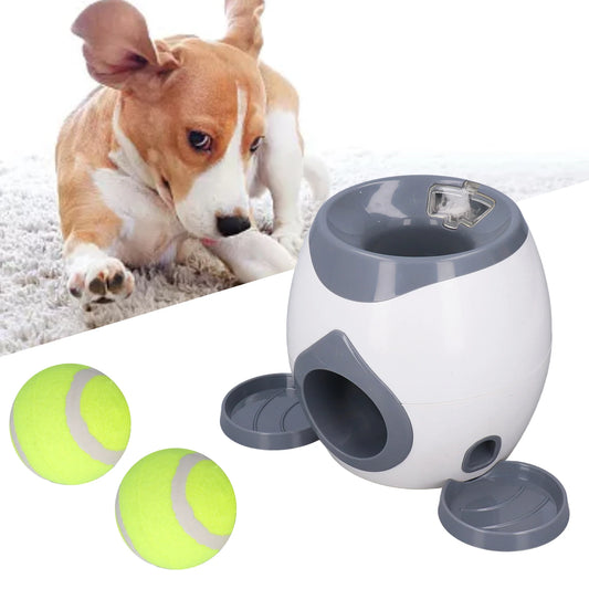 Tennis Ball Feeding Machine with 2 Tennis for Dog