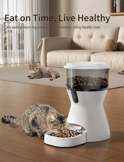 Automatic Cat Feeder Voice Recorder, Programmable Portion