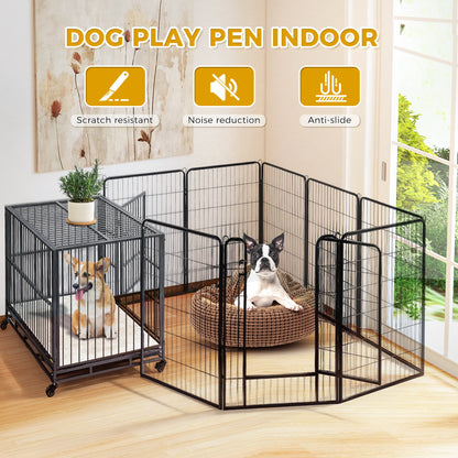 Heavy Duty Puppy Exercise Pen for Yard, RV Camping 8pc