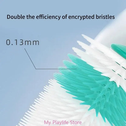 Small Toothbrush Teeth Cleaning Soft Silicone Bristle