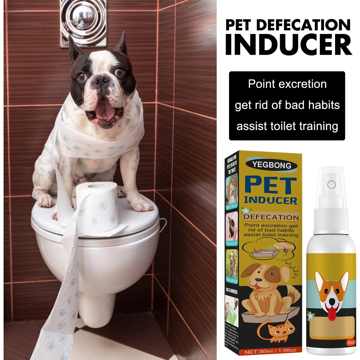 30ml Potty Training Spray for Puppy Housebreaking Tool