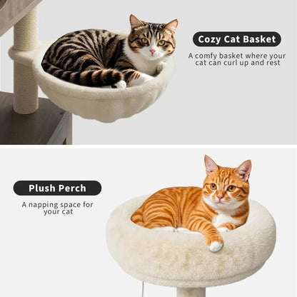 Cat Tree with Litter Box, Tower Condo