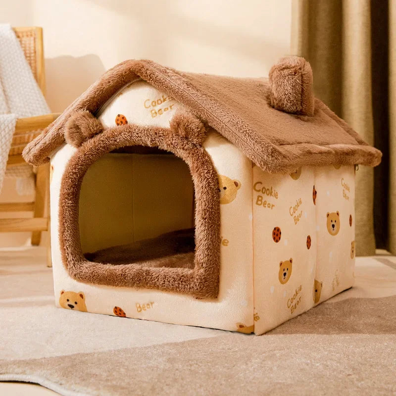Dog Soft Comfortable House Cave Winter Warm