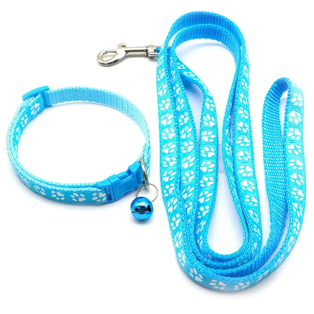 Leash Adjustable Collar Printed
