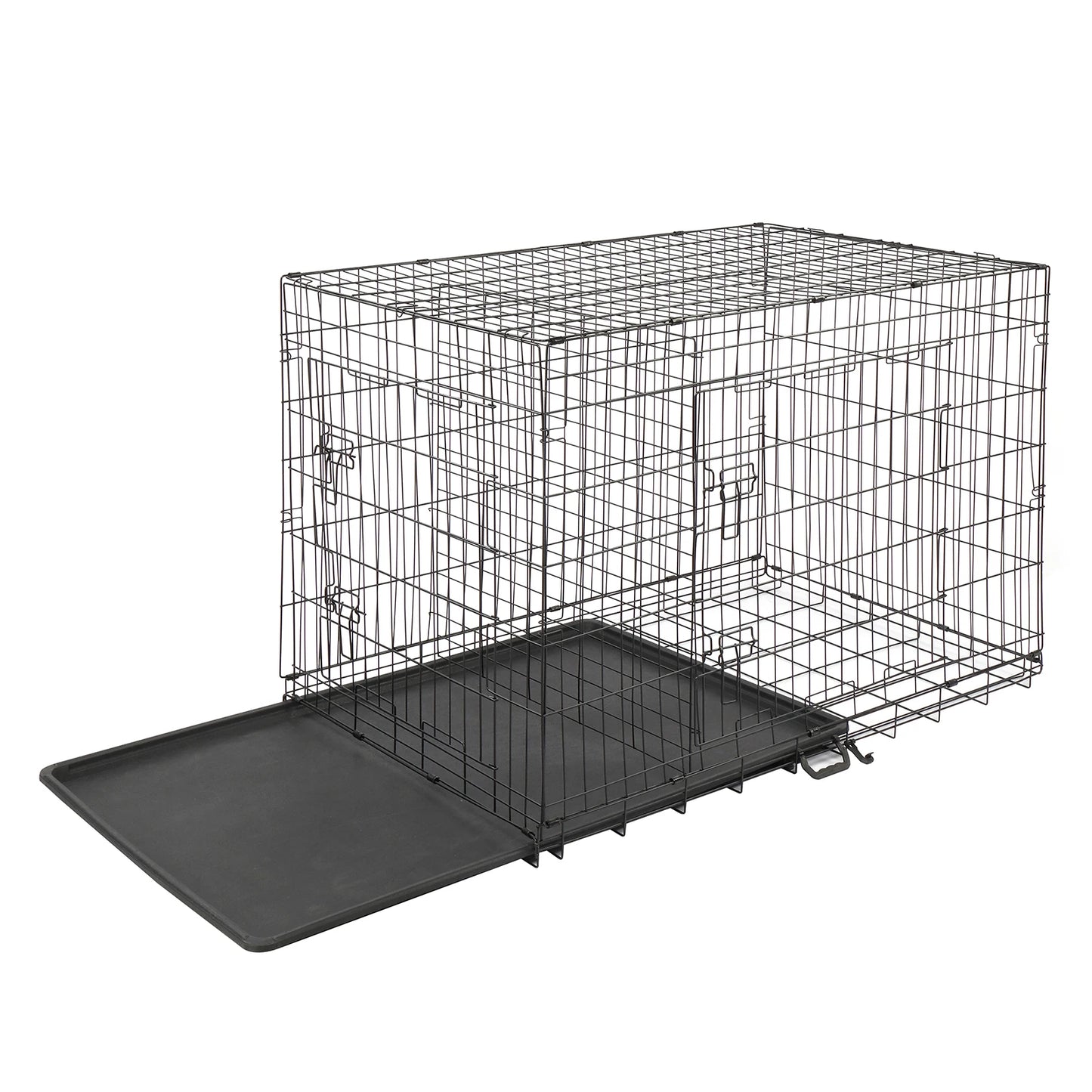 42" 36" 30" 24" Pet Kennel Cat Dog Folding Steel Crate