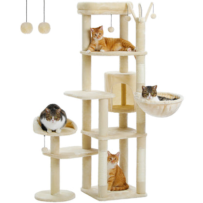 Multi-Level Condo Large Hammock Scratching Post  2 Perches