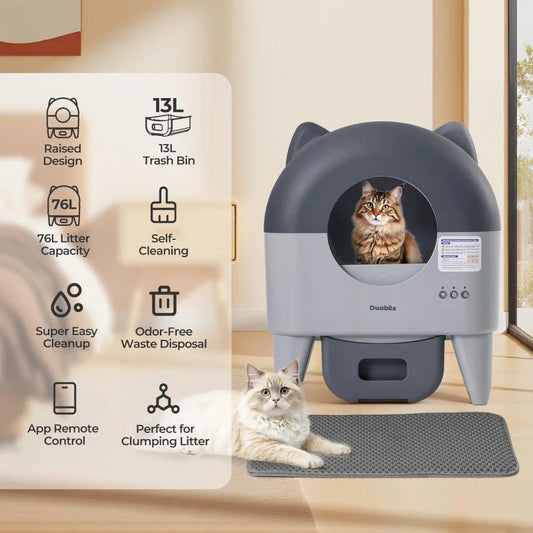 Automatic Self-Cleaning Litter Box Multiple APP Controlled
