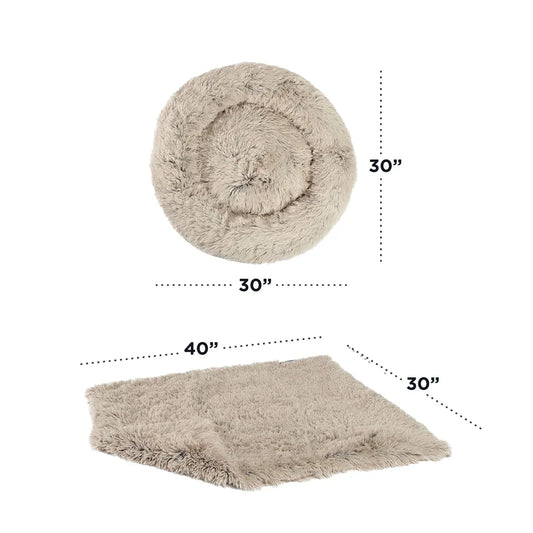 Calming Donut Cuddler Pet Bed Machine Washable