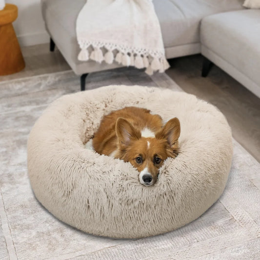 Calming Donut Cuddler Pet Bed Machine Washable