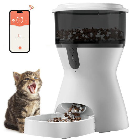 Automatic Cat Feeder Voice Recorder, Programmable Portion