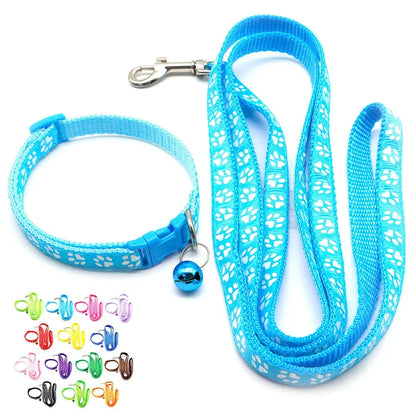 Leash Adjustable Collar Printed