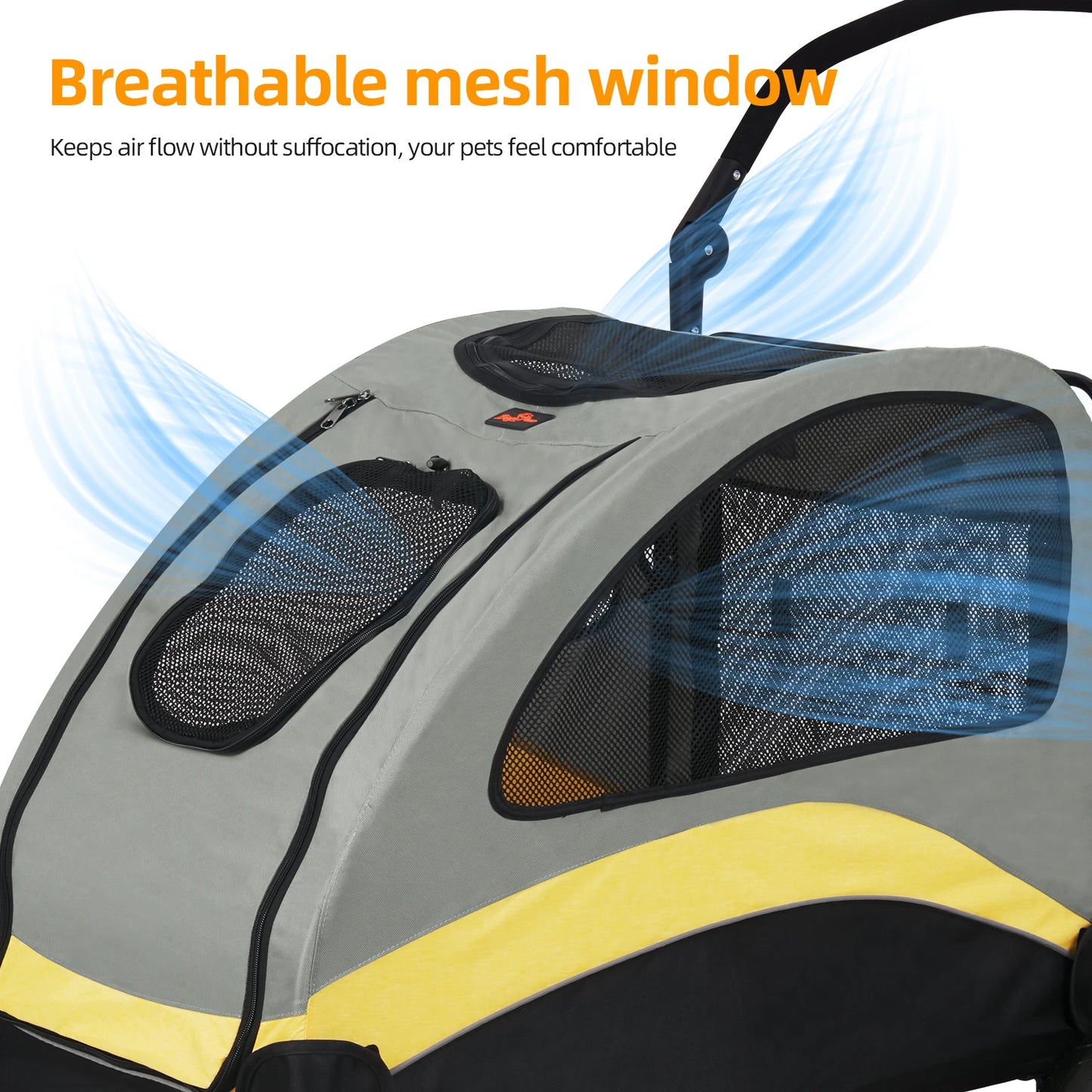 Foldable Pet Travel Carriage Stroller Breathable Carrier