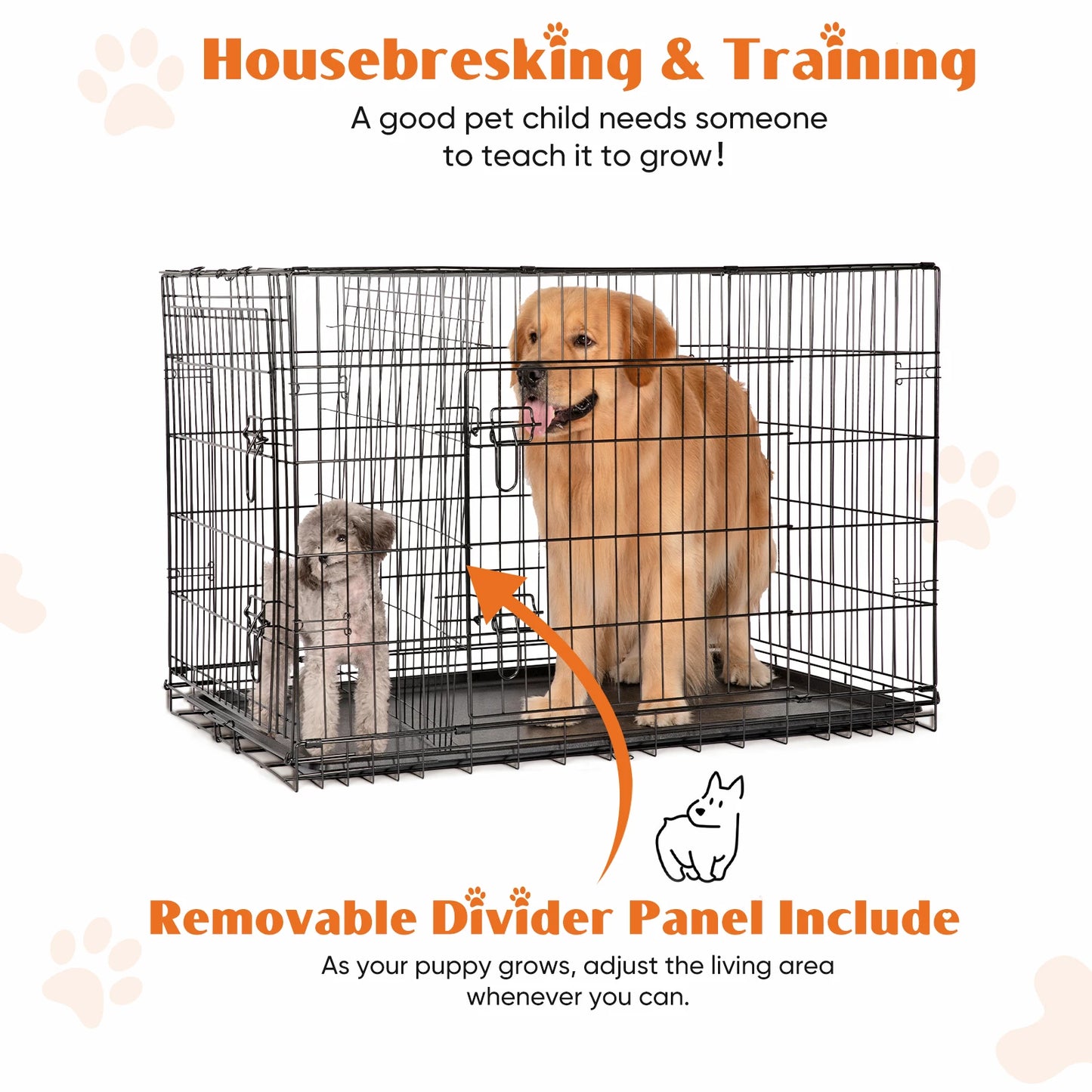 Plastic Leak-Proof Pan Tray Large Kennel