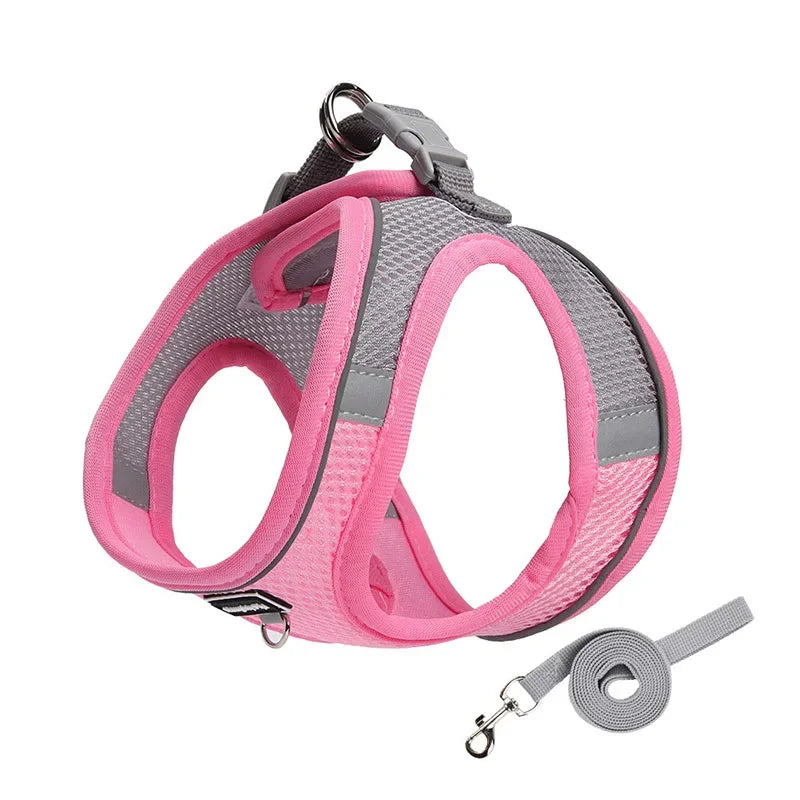 Dog Harness Adjustable With Leash