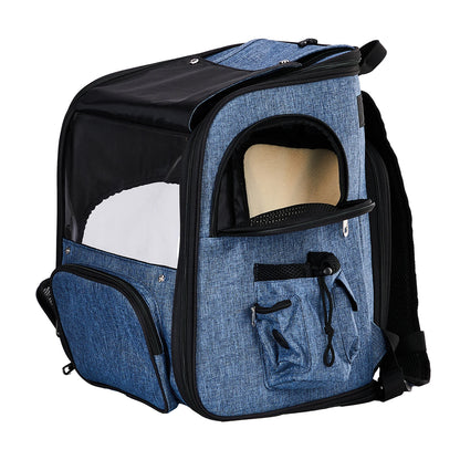Pet Carrier Backpack Expandable, Breathable Mesh Travel