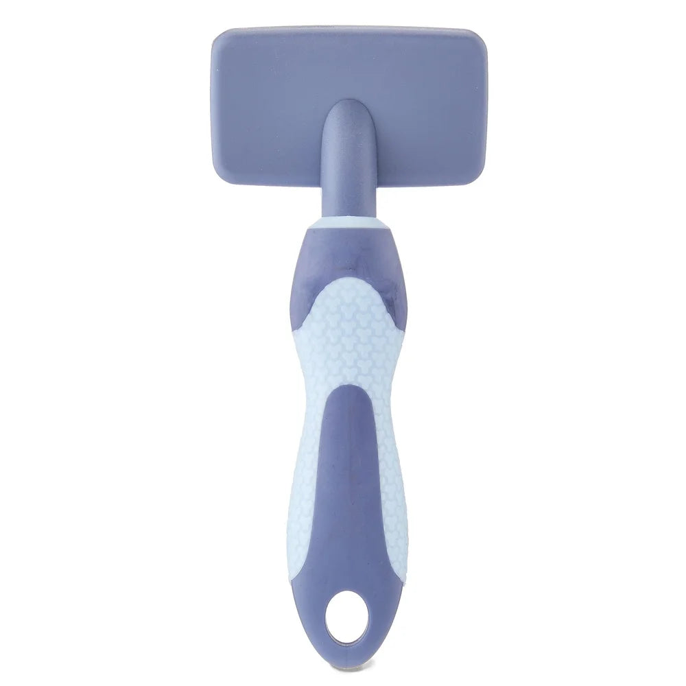 Plastic Dog Slicker Grooming Brush Flexible Bristles