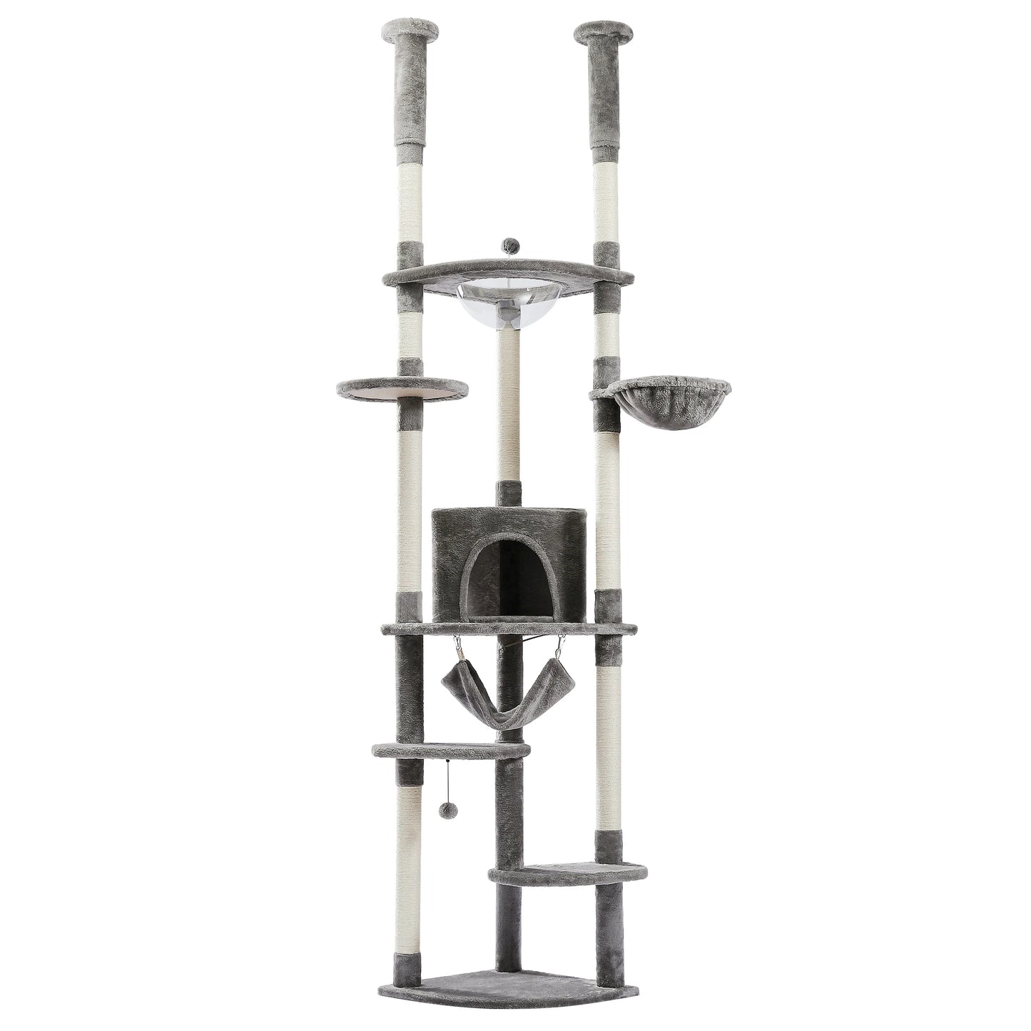 Floor to Ceiling Cat Tower, Scratching Posts, Condo, Hammock