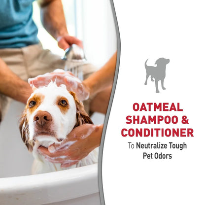 Oatmeal Dog Shampoo Conditioner Odor Neutralizing Soothing 16oz