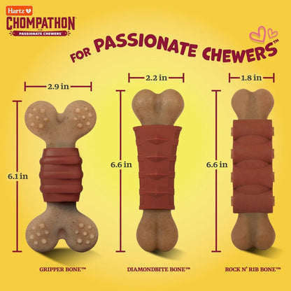 Durable Dual-Textured Dog Chew Rib Shape