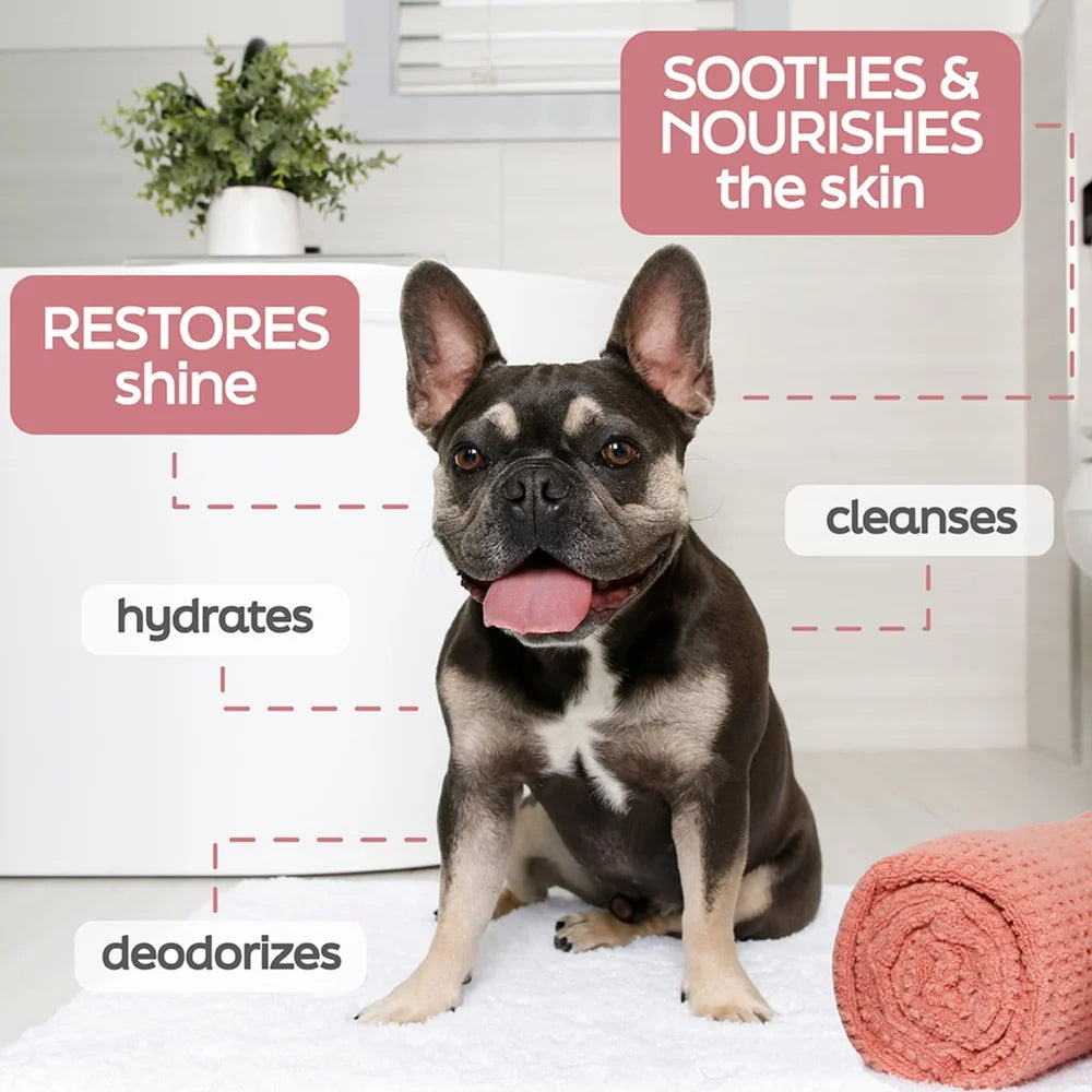 Dog Shampoo Nourishing Oat Milk Coconut Oil Vitamin E