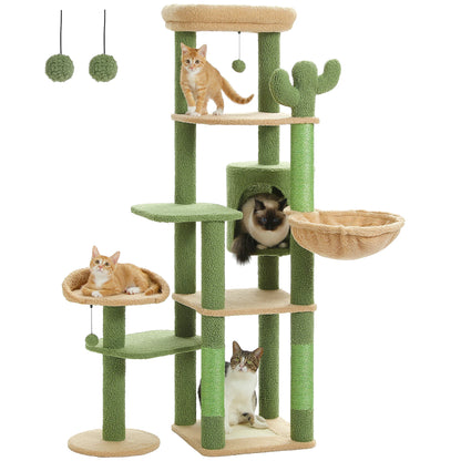 Multi-Level Condo Large Hammock Scratching Post  2 Perches