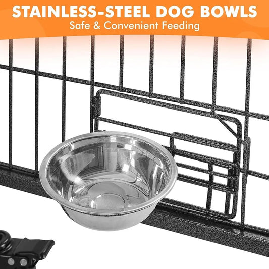 Stackable Dog Crate 42'' Heavy Duty Large Dog Crate