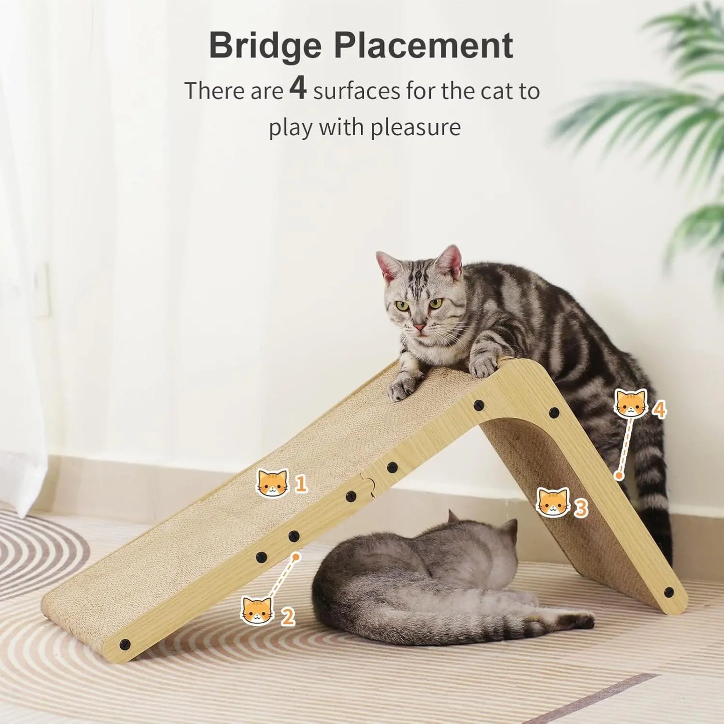 Cat Scratching Board, L-Shaped Vertical