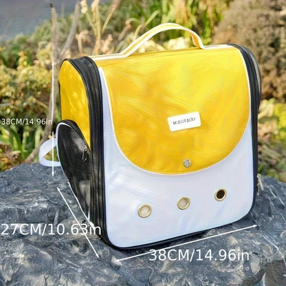 Portable Large-Capacity Pet Backpack, Double-Shoulder, Breathable