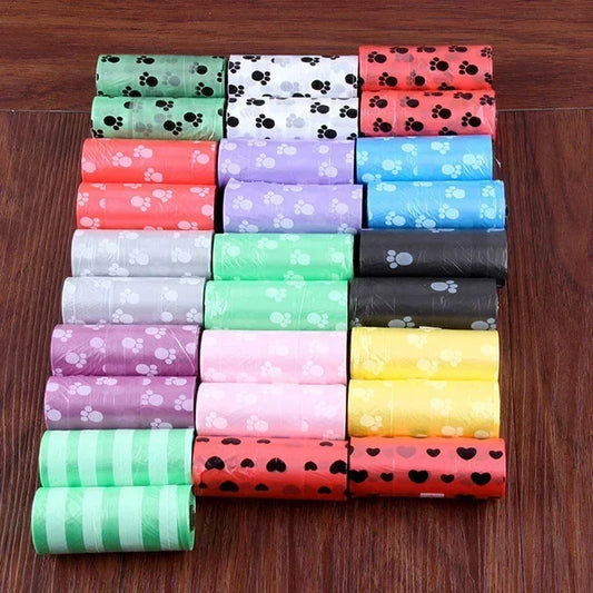 10/20 Roll Dog Poop Bags Refill Mixed Colors