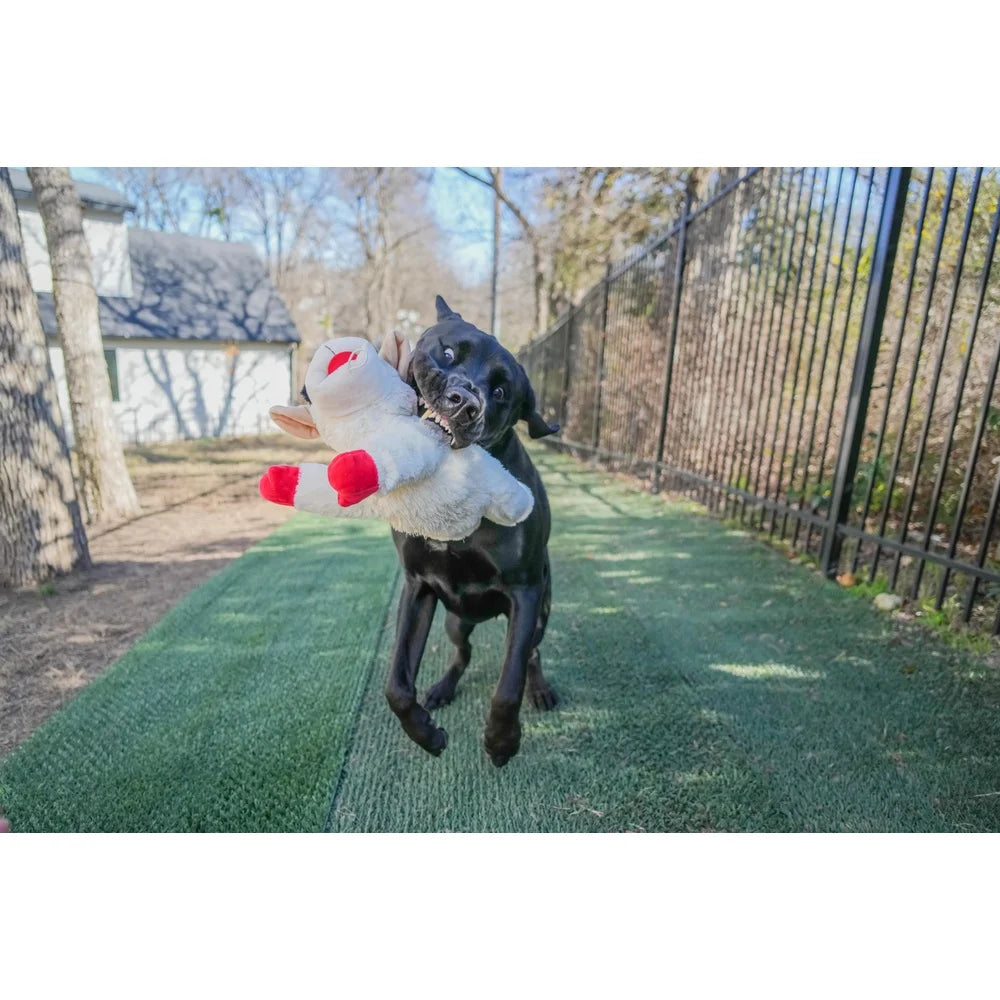 Jumbo Lamb Chop Plush Dog Toy with Squeaker